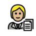 Office Worker: Medium-light Skin Tone Emoji Copy Paste ― 🧑🏼‍💼 - openmoji