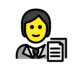 Office Worker Emoji Copy Paste ― 🧑‍💼 - openmoji