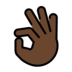 OK Hand: Dark Skin Tone Emoji Copy Paste ― 👌🏿 - openmoji