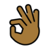 OK Hand: Medium-dark Skin Tone Emoji Copy Paste ― 👌🏾 - openmoji