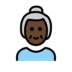 Old Woman: Dark Skin Tone Emoji Copy Paste ― 👵🏿 - openmoji