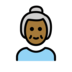 Old Woman: Medium-dark Skin Tone Emoji Copy Paste ― 👵🏾 - openmoji