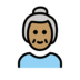 Old Woman: Medium Skin Tone Emoji Copy Paste ― 👵🏽 - openmoji