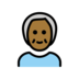 Older Person: Medium-dark Skin Tone Emoji Copy Paste ― 🧓🏾 - openmoji
