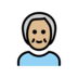Older Person: Medium-light Skin Tone Emoji Copy Paste ― 🧓🏼 - openmoji