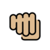 Oncoming Fist: Medium-light Skin Tone Emoji Copy Paste ― 👊🏼 - openmoji