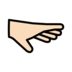 Palm Down Hand: Light Skin Tone Emoji Copy Paste ― 🫳🏻 - openmoji