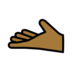 Palm Up Hand: Medium-dark Skin Tone Emoji Copy Paste ― 🫴🏾 - openmoji