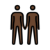 People Holding Hands: Dark Skin Tone Emoji Copy Paste ― 🧑🏿‍🤝‍🧑🏿 - openmoji