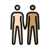 People Holding Hands: Light Skin Tone, Medium Skin Tone Emoji Copy Paste ― 🧑🏻‍🤝‍🧑🏽 - openmoji