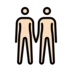 People Holding Hands: Light Skin Tone Emoji Copy Paste ― 🧑🏻‍🤝‍🧑🏻 - openmoji