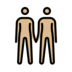 People Holding Hands: Medium-light Skin Tone Emoji Copy Paste ― 🧑🏼‍🤝‍🧑🏼 - openmoji