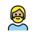 Person: Medium-light Skin Tone, Beard Emoji Copy Paste ― 🧔🏼 - openmoji