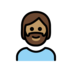 Person: Medium Skin Tone, Beard Emoji Copy Paste ― 🧔🏽 - openmoji