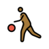 Person Bouncing Ball: Medium-dark Skin Tone Emoji Copy Paste ― ⛹🏾 - openmoji