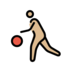 Person Bouncing Ball: Medium-light Skin Tone Emoji Copy Paste ― ⛹🏼 - openmoji