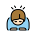 Person Bowing: Light Skin Tone Emoji Copy Paste ― 🙇🏻 - openmoji