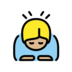 Person Bowing: Medium-light Skin Tone Emoji Copy Paste ― 🙇🏼 - openmoji