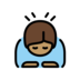 Person Bowing: Medium Skin Tone Emoji Copy Paste ― 🙇🏽 - openmoji