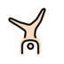 Person Cartwheeling: Light Skin Tone Emoji Copy Paste ― 🤸🏻 - openmoji