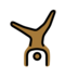 Person Cartwheeling: Medium-dark Skin Tone Emoji Copy Paste ― 🤸🏾 - openmoji
