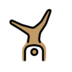 Person Cartwheeling: Medium Skin Tone Emoji Copy Paste ― 🤸🏽 - openmoji