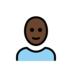 Person: Dark Skin Tone, Bald Emoji Copy Paste ― 🧑🏿‍🦲 - openmoji