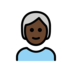 Person: Dark Skin Tone, White Hair Emoji Copy Paste ― 🧑🏿‍🦳 - openmoji