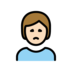 Person Frowning: Light Skin Tone Emoji Copy Paste ― 🙍🏻 - openmoji
