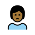 Person Frowning: Medium-dark Skin Tone Emoji Copy Paste ― 🙍🏾 - openmoji