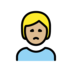 Person Frowning: Medium-light Skin Tone Emoji Copy Paste ― 🙍🏼 - openmoji