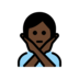 Person Gesturing NO: Dark Skin Tone Emoji Copy Paste ― 🙅🏿 - openmoji