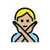 Person Gesturing NO: Medium-light Skin Tone Emoji Copy Paste ― 🙅🏼 - openmoji