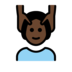 Person Getting Massage: Dark Skin Tone Emoji Copy Paste ― 💆🏿 - openmoji