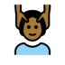 Person Getting Massage: Medium-dark Skin Tone Emoji Copy Paste ― 💆🏾 - openmoji