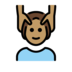 Person Getting Massage: Medium Skin Tone Emoji Copy Paste ― 💆🏽 - openmoji
