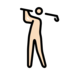 Person Golfing: Light Skin Tone Emoji Copy Paste ― 🏌🏻 - openmoji