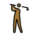 Person Golfing: Medium-dark Skin Tone Emoji Copy Paste ― 🏌🏾 - openmoji