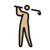Person Golfing: Medium-light Skin Tone Emoji Copy Paste ― 🏌🏼 - openmoji