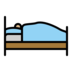 Person In Bed: Medium-light Skin Tone Emoji Copy Paste ― 🛌🏼 - openmoji