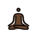 Person In Lotus Position: Dark Skin Tone Emoji Copy Paste ― 🧘🏿 - openmoji