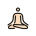 Person In Lotus Position: Light Skin Tone Emoji Copy Paste ― 🧘🏻 - openmoji