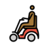 Person In Motorized Wheelchair: Medium-dark Skin Tone Emoji Copy Paste ― 🧑🏾‍🦼 - openmoji