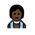 Person In Steamy Room: Dark Skin Tone Emoji Copy Paste ― 🧖🏿 - openmoji