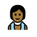 Person In Steamy Room: Medium-dark Skin Tone Emoji Copy Paste ― 🧖🏾 - openmoji