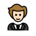 Person In Tuxedo: Light Skin Tone Emoji Copy Paste ― 🤵🏻 - openmoji