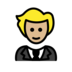 Person In Tuxedo: Medium-light Skin Tone Emoji Copy Paste ― 🤵🏼 - openmoji