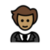 Person In Tuxedo: Medium Skin Tone Emoji Copy Paste ― 🤵🏽 - openmoji