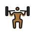 Person Lifting Weights: Medium-dark Skin Tone Emoji Copy Paste ― 🏋🏾 - openmoji