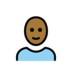 Person: Medium-dark Skin Tone, Bald Emoji Copy Paste ― 🧑🏾‍🦲 - openmoji